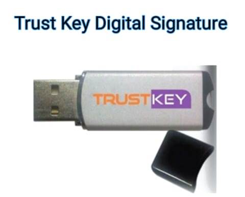 trust key digital signature