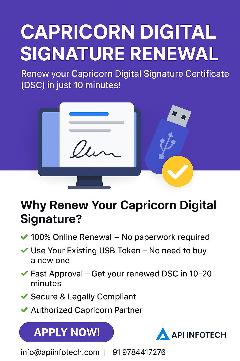 Capricorn DSC renewal